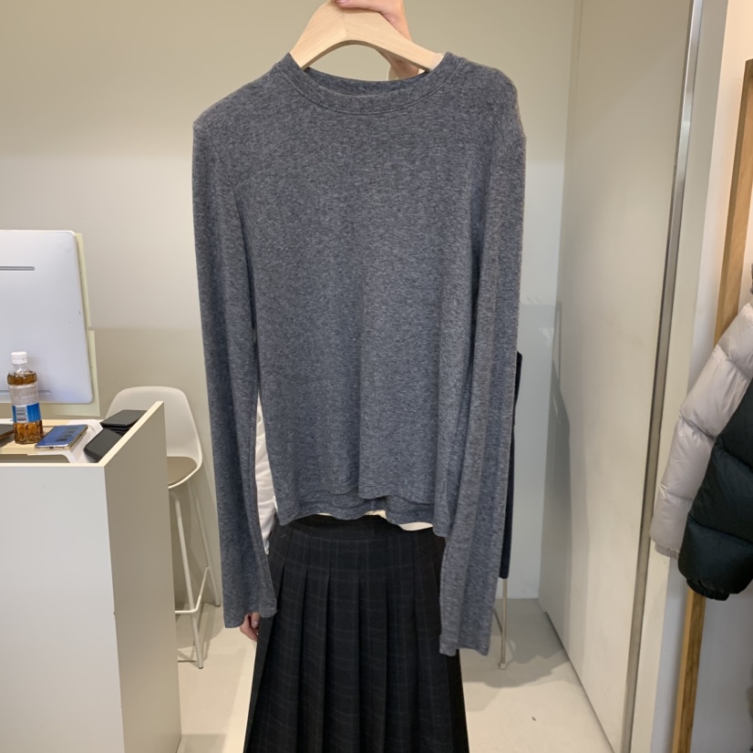 OUTRENE東大門㊣實拍女士新款推薦25秋冬真品人氣休閑長袖T恤OUTRENE長袖T恤圖色2