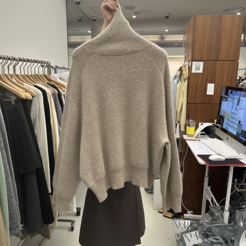 MER東大門㊣代購女士新款推薦真品時尚25秋冬休閑職業毛衣羊駝MER/ANGELO BIANCO毛衣