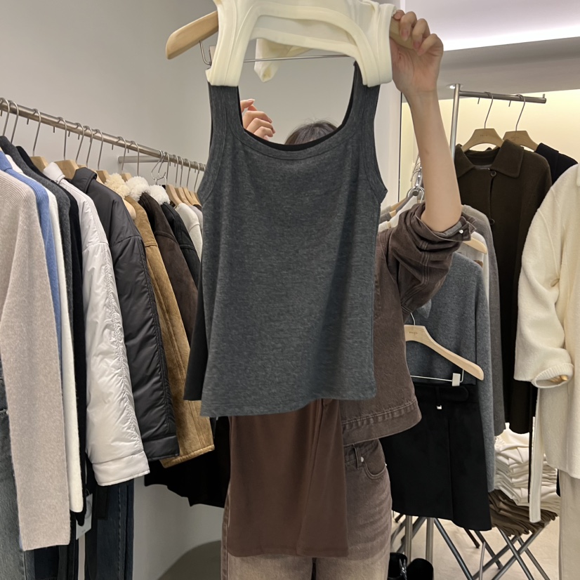 PHILO東大門㊣實拍女士新品職業推薦休閑熱賣25秋冬吊帶背心PHILO吊帶/背心圖色3