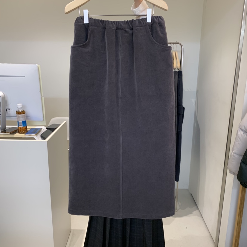 OUTRENE東大門㊣實拍女裝新款休閑推薦25秋冬時尚半身裙中短裙OUTRENE半身裙/中短裙圖色2