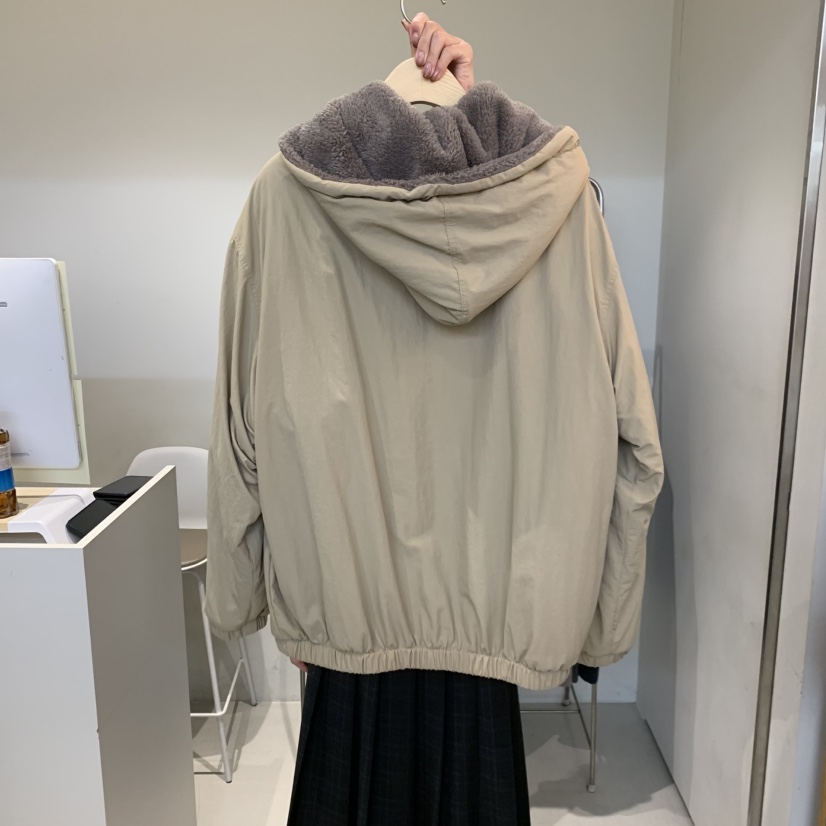 OUTRENE韓國代購㊣女士新品25秋冬真品職業熱賣時尚夾克兜帽OUTRENE夾克