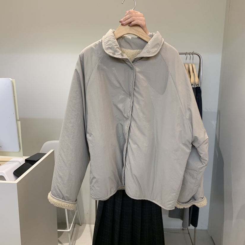 OUTRENE東大門㊣直郵女裝新款推薦25秋冬職業真品休閑短款棉服OUTRENE短款棉服