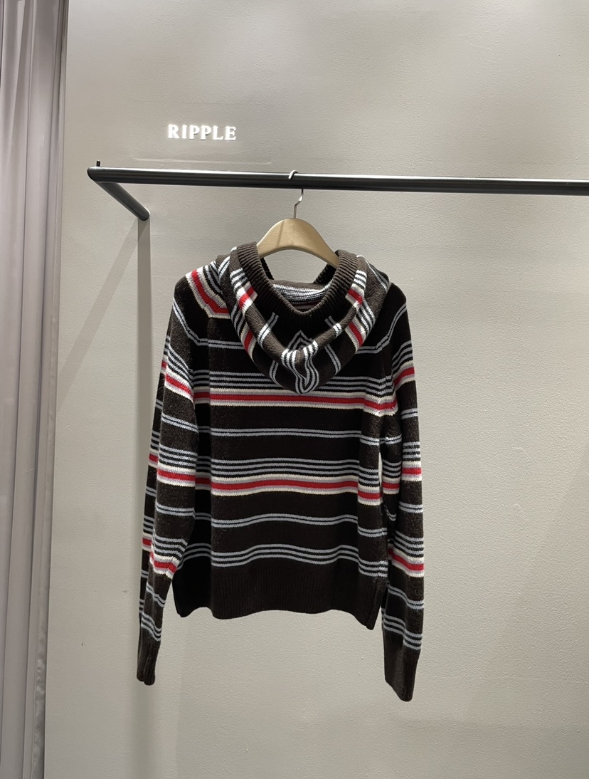 RIPPLE東大門㊣實拍女裝新品休閑職業熱賣針織衫連帽針織衫RIPPLE針織衫