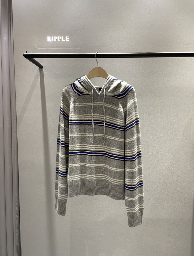 RIPPLE東大門㊣實拍女裝新品休閑職業熱賣針織衫連帽針織衫RIPPLE針織衫