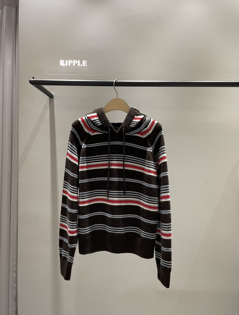 RIPPLE東大門㊣實拍女裝新品休閑職業熱賣針織衫連帽針織衫RIPPLE針織衫圖色2