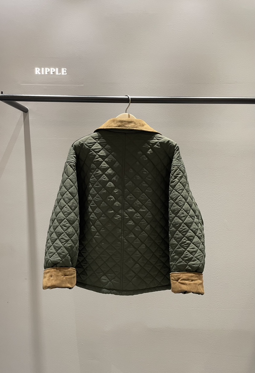 RIPPLE韓國直郵㊣女裝新款職業真品25秋冬推薦短款棉服絎縫RIPPLE短款棉服