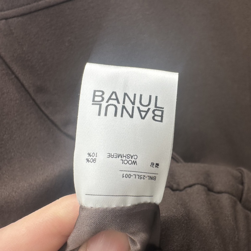 BANUL韓國代購㊣女士新款人氣真品推薦職業休閑夾克皮革拼色BANUL夾克