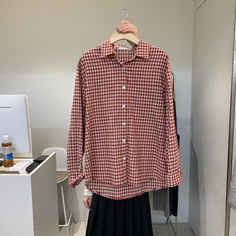 OUTRENE韓國代購㊣女裝新款熱賣真品休閑25秋冬職業襯衫蕾絲衫OUTRENE襯衫/蕾絲衫圖色3