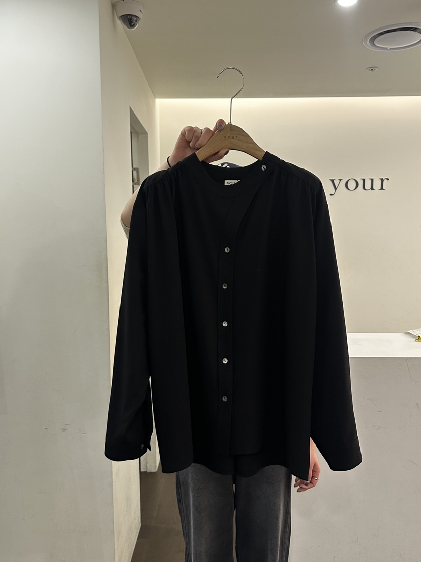 YOUR-P韓國代購㊣女士新款25秋冬職業休閑推薦熱賣襯衫蕾絲衫YOUR-P襯衫/蕾絲衫圖色3