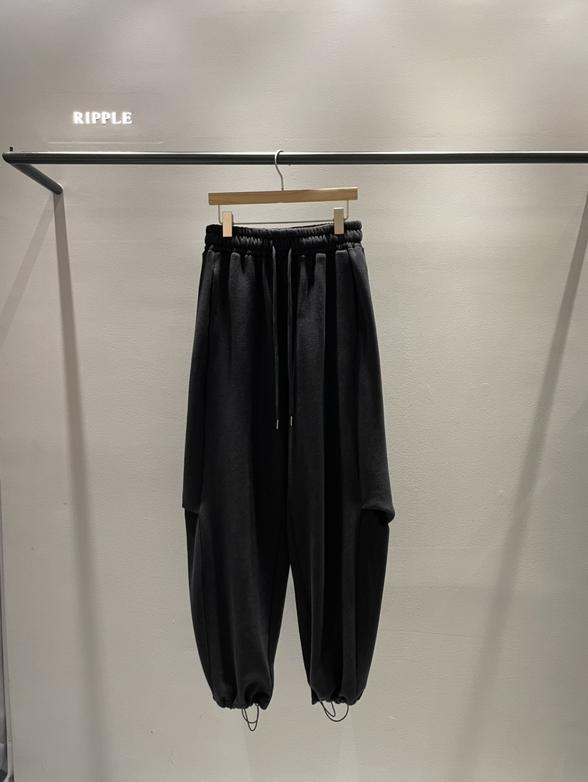 RIPPLE韓國直郵㊣女士新品人氣休閑真品時尚休閑褲加絨燈籠RIPPLE休閑褲圖色2