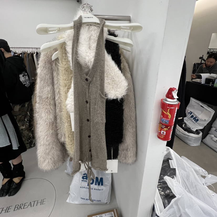 BREATHE韓國代購㊣女士新品25秋冬熱賣真品推薦吊帶背心羊駝BREATHE吊帶/背心圖色2