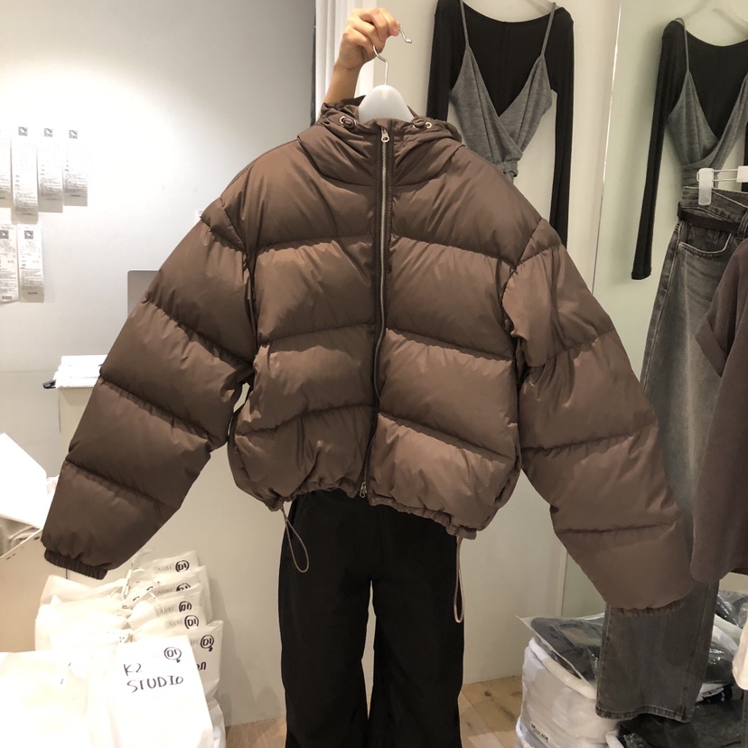 AUBE東大門㊣代購女裝新款熱賣職業人氣休閑短款羽絨服填充AUBE短款羽絨服圖色2