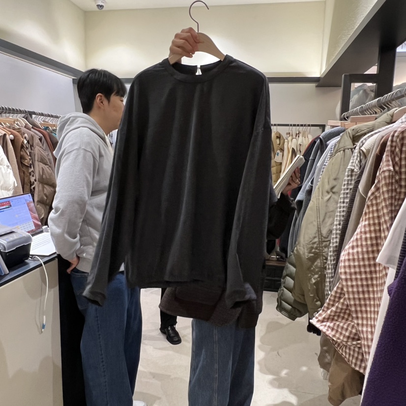 SELF SERVICE東大門㊣代購女士新款人氣休閑襯衫蕾絲衫柔軟SELF SERVICE襯衫/蕾絲衫圖色3