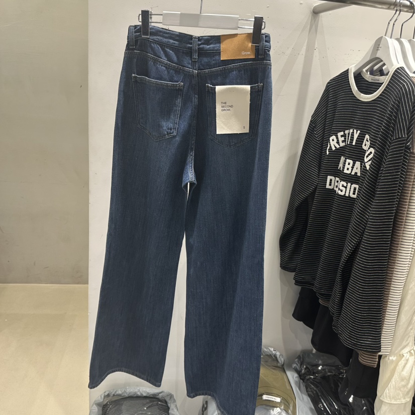 THE SECOND GROW韓國代購㊣女裝新款職業真品時尚推薦牛仔褲THE SECOND GROW牛仔褲