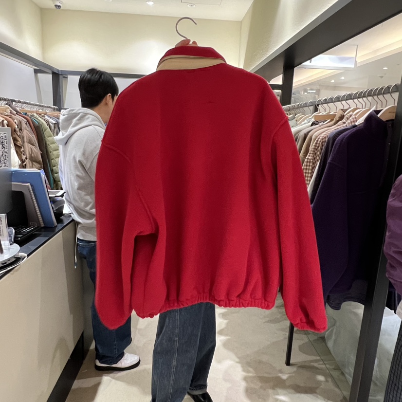 SELF SERVICE東大門㊣實拍女士新款人氣熱賣職業夾克羊毛拉鏈SELF SERVICE夾克