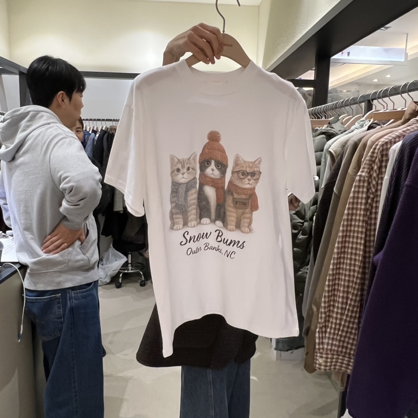 SELF SERVICE東大門㊣直郵女裝新品休閑真品時尚25秋冬T恤SELF SERVICET恤圖色2
