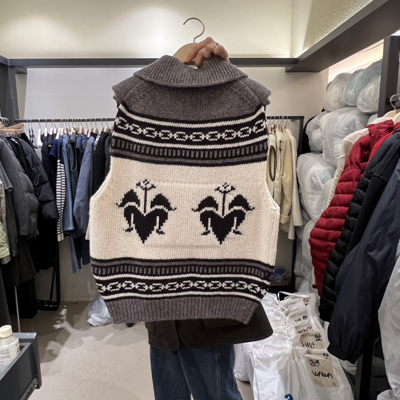 SELF SERVICE東大門㊣直郵女裝新款熱賣休閑時尚25秋冬馬甲SELF SERVICE馬甲