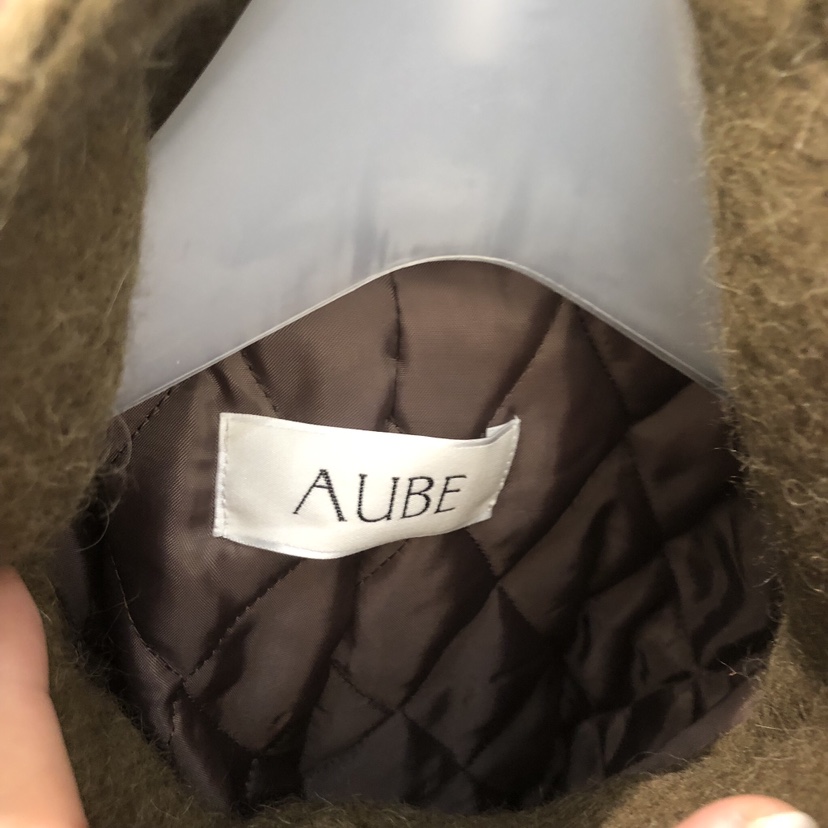 AUBE東大門㊣代購女士新品推薦人氣真品職業短款大衣含腰帶AUBE短款大衣