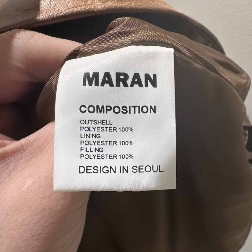 MARAN-P東大門㊣實拍女士新款25秋冬真品時尚人氣短款棉服MARAN短款棉服
