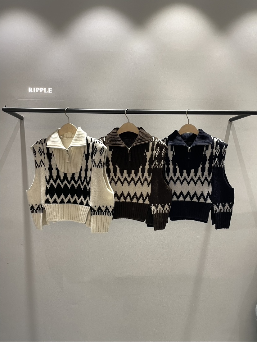 RIPPLE韓國直郵㊣女裝新品時尚真品職業休閑人氣推薦25秋冬馬甲RIPPLE馬甲
