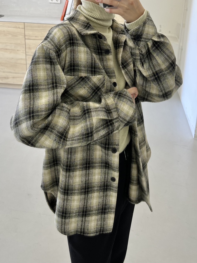 URBANE cloth韓國代購㊣女士新款時尚熱賣人氣襯衫蕾絲衫格紋URBANE cloth襯衫/蕾絲衫
