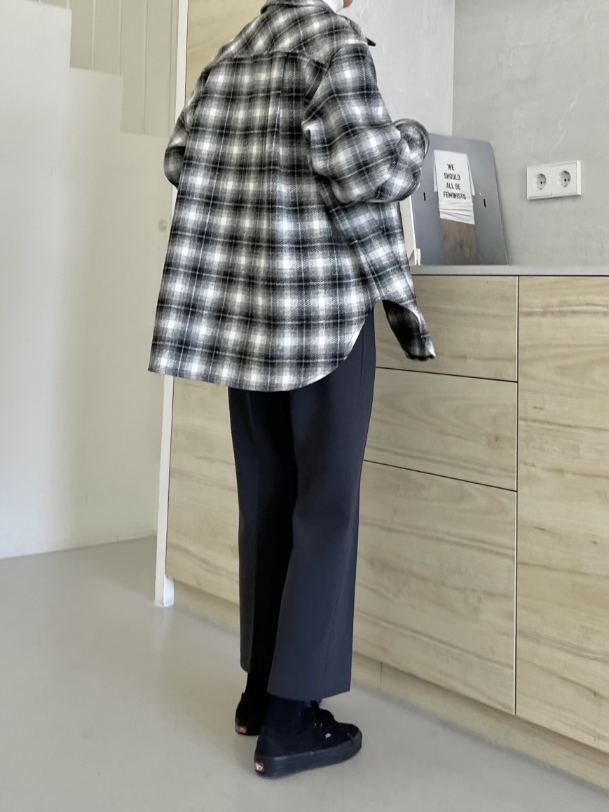 URBANE cloth韓國代購㊣女士新款時尚熱賣人氣襯衫蕾絲衫格紋URBANE cloth襯衫/蕾絲衫