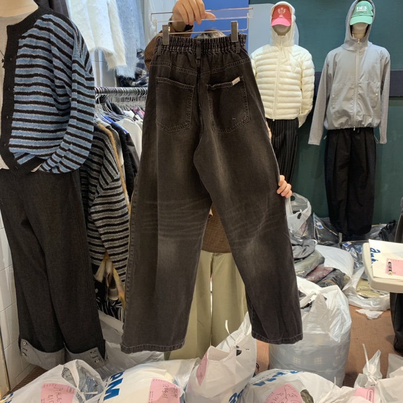 GARMENTS-A韓國代購㊣女士新品休閑25秋冬人氣職業推薦牛仔褲GARMENTS-A牛仔褲