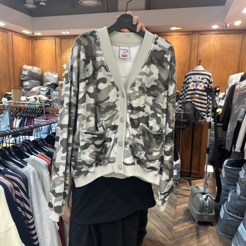 GARMENT-P東大門㊣代購女士新品25秋冬休閑時尚針織衫迷彩GARMENT針織衫