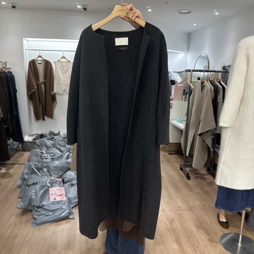 LEWIN東大門㊣直郵女裝新品熱賣時尚25秋冬休閑人氣長款風衣LEWIN長款風衣圖色2