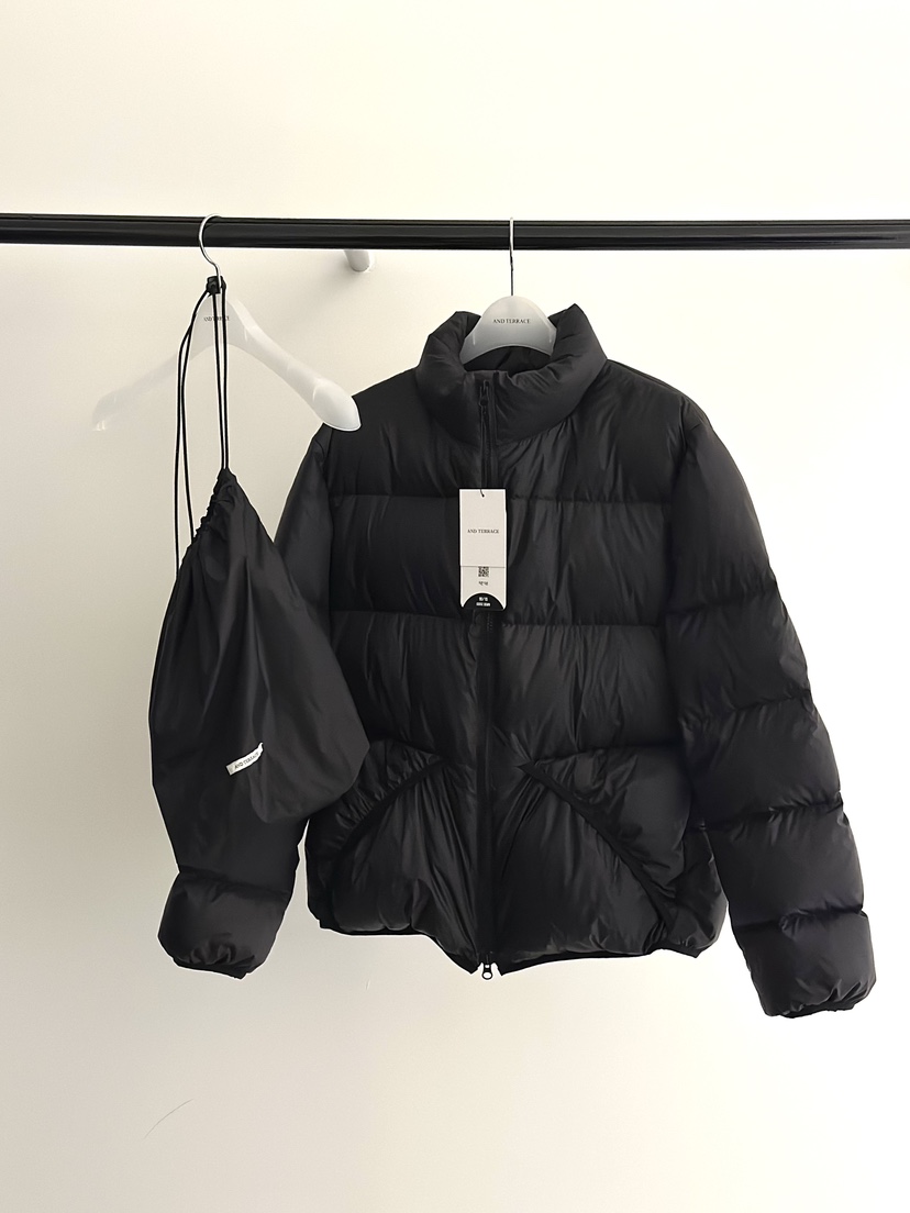 ANDTERRACE韓國代購㊣女裝新品時尚短款羽絨服含包填充鵝絨ANDTERRACE短款羽絨服