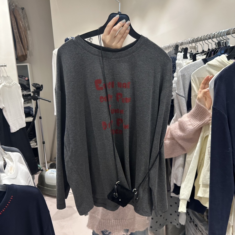 MIMME東大門㊣直郵女裝新品真品推薦職業熱賣25秋冬長袖T恤MIMME長袖T恤圖色3