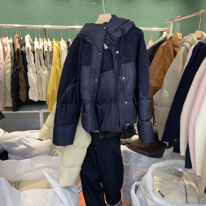 SIMPLE PARK/WMSTORY東大門㊣實拍女裝新款熱賣短款羽絨服填充SIMPLE PARK/WMSTORY短款羽絨服圖色3