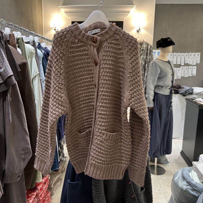 MIXXIN韓國代購㊣女裝新品真品休閑職業推薦人氣25秋冬毛衣MIXXIN毛衣圖色4