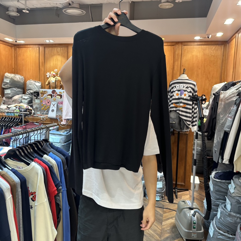 GARMENT-P東大門㊣代購女裝新品人氣推薦休閑長袖T恤天絲羊毛GARMENT長袖T恤圖色6
