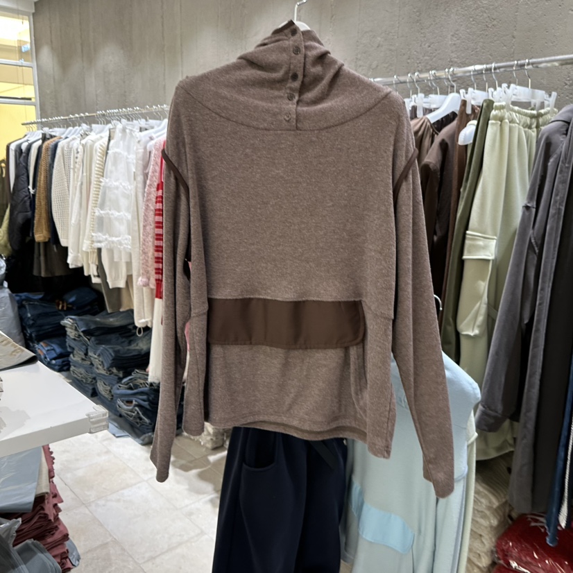 MIXXIN東大門㊣直郵女士新品休閑時尚職業人氣真品長袖T恤連帽MIXXIN長袖T恤圖色3
