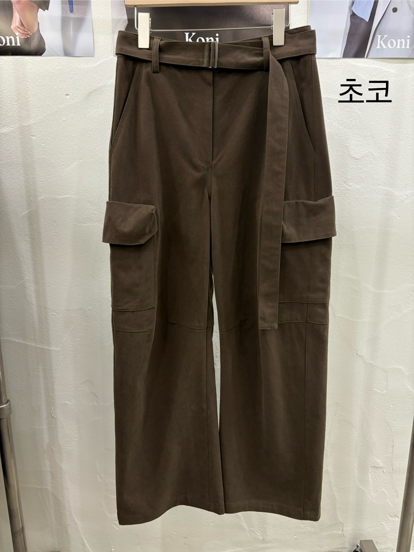 KONI東大門㊣代購女裝新品時尚熱賣真品職業推薦休閑褲含腰帶KONI休閑褲圖色3