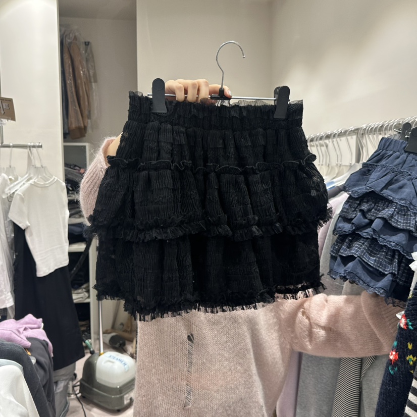 MIMME韓國直郵㊣女裝新品推薦職業休閑熱賣裙褲荷葉邊雪紡褶皺MIMME裙褲圖色2