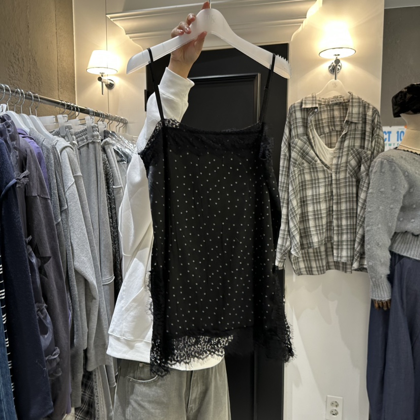 MIXXIN韓國代購㊣女裝新品25秋冬熱賣休閑職業真品吊帶背心MIXXIN吊帶/背心圖色2