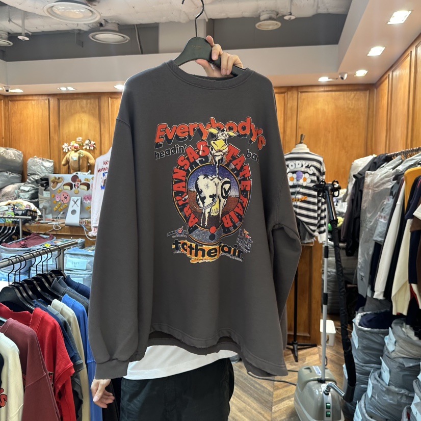 GARMENT-P東大門㊣代購女裝新款熱賣25秋冬職業休閑衛衣加絨GARMENT衛衣圖色2