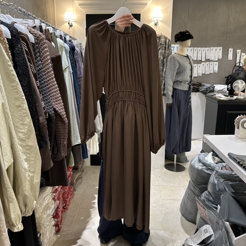 MIXXIN東大門㊣實拍女裝新品25秋冬人氣時尚推薦熱賣連衣裙MIXXIN連衣裙圖色2