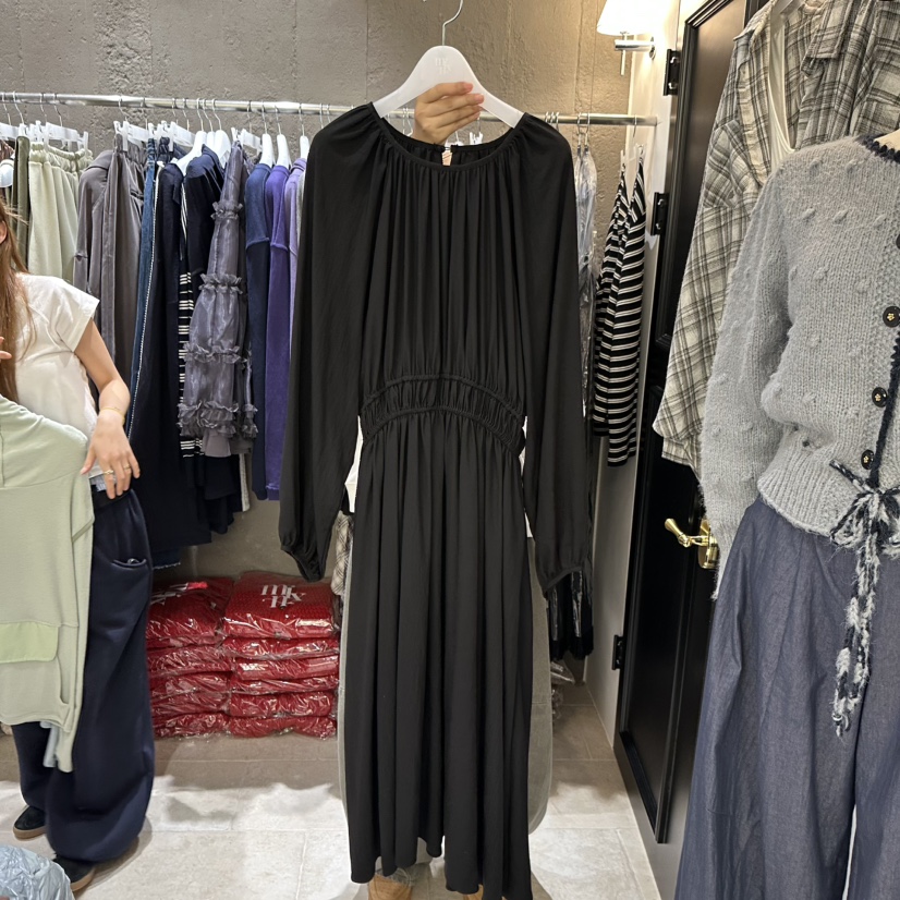 MIXXIN東大門㊣實拍女裝新品25秋冬人氣時尚推薦熱賣連衣裙MIXXIN連衣裙圖色3