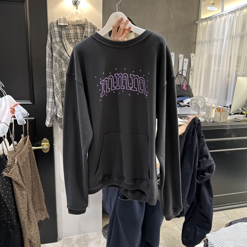 MIXXIN東大門㊣直郵女裝新款時尚推薦休閑衛衣不含腰包口袋MIXXIN衛衣圖色5