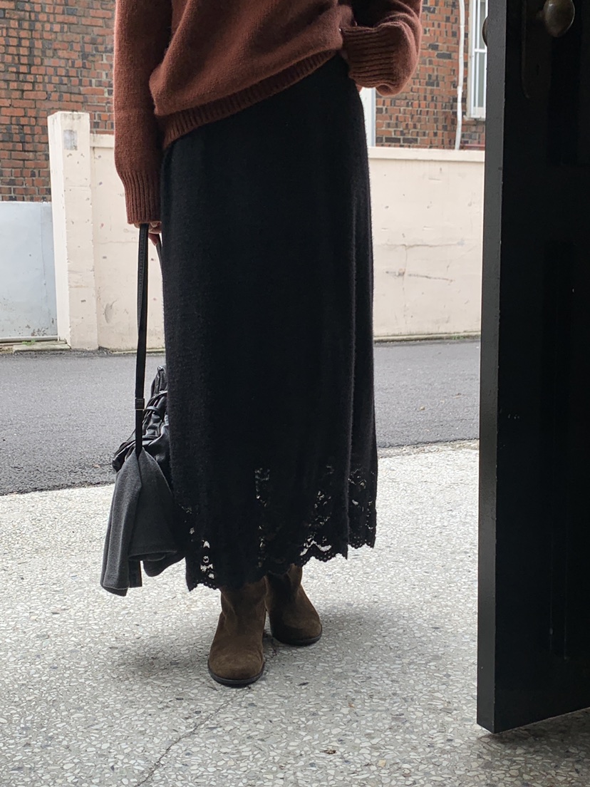 LOGARDEN韓國直郵㊣女裝新款真品時尚休閑25秋冬推薦人氣長裙LO GARDEN長裙圖色2