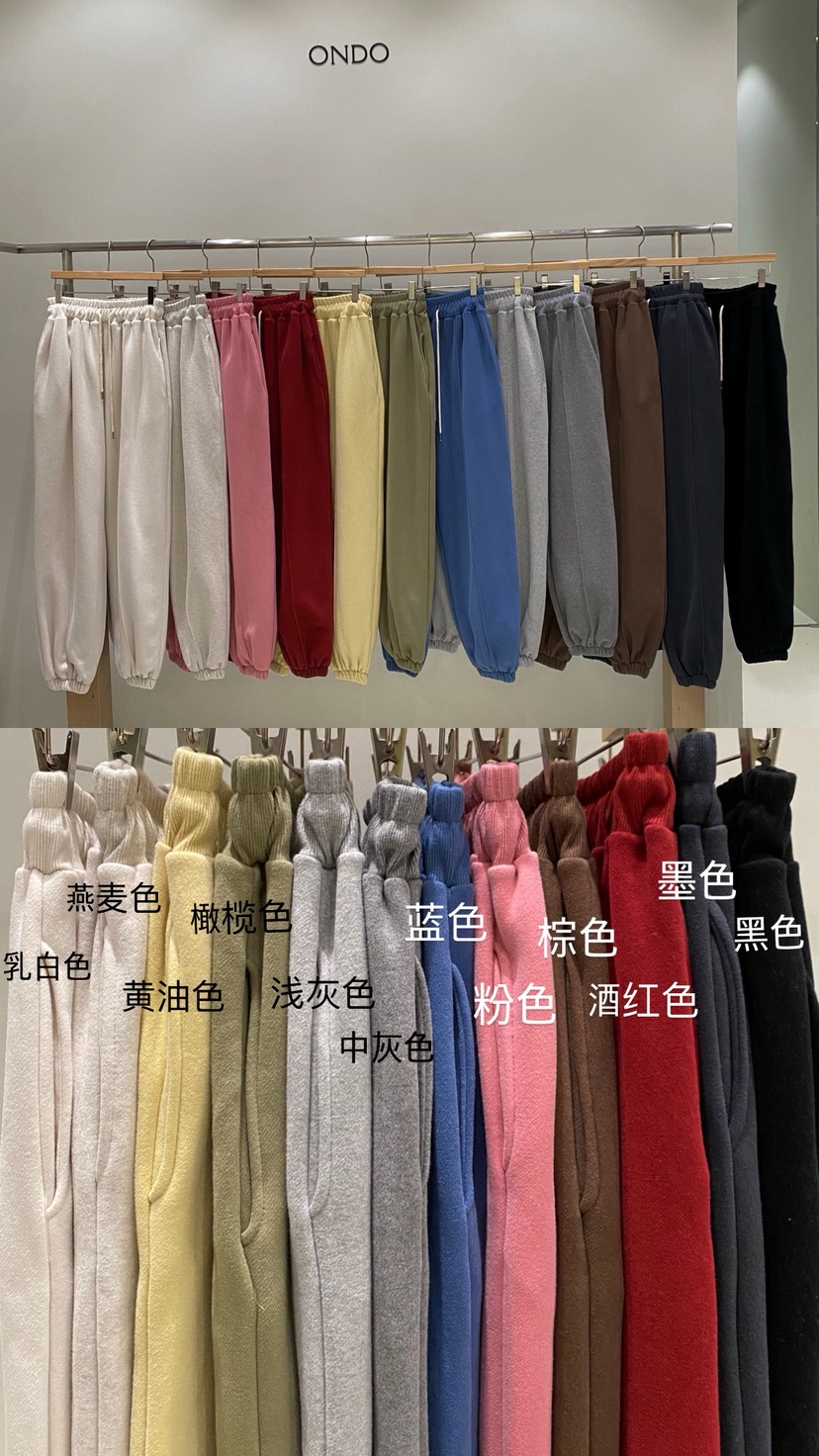 ONDO-P東大門㊣實拍女士新品推薦真品時尚25秋冬休閑褲羊皮ONDO-P休閑褲