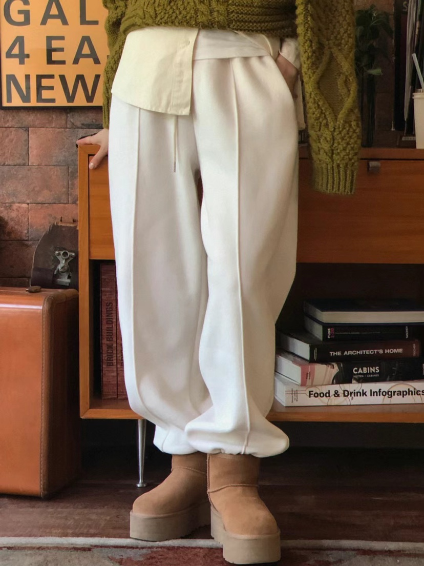 ONDO-P東大門㊣實拍女士新品推薦真品時尚25秋冬休閑褲羊皮ONDO-P休閑褲