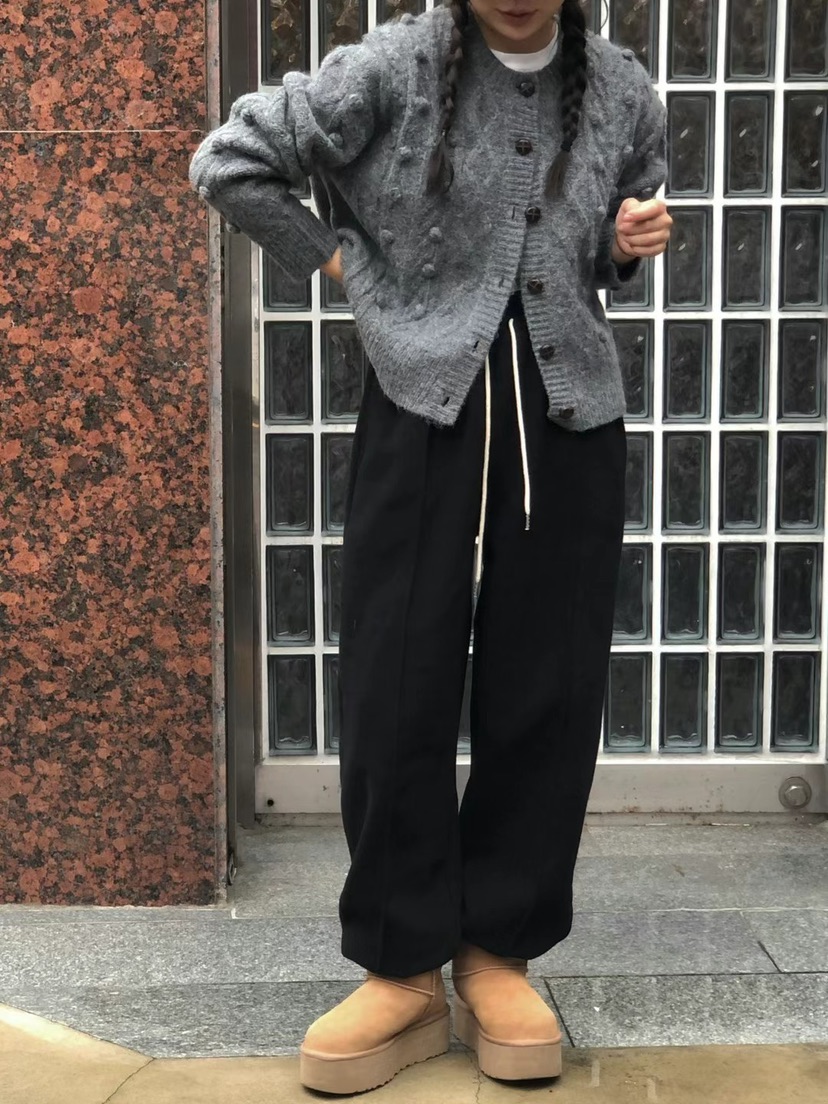 ONDO-P東大門㊣實拍女士新品推薦真品時尚25秋冬休閑褲羊皮ONDO-P休閑褲圖色5