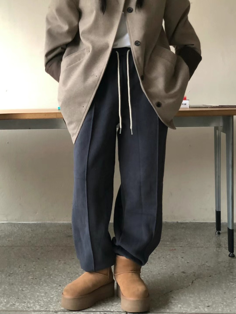 ONDO-P東大門㊣實拍女士新品推薦真品時尚25秋冬休閑褲羊皮ONDO-P休閑褲圖色9