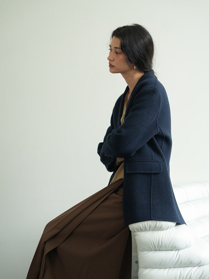 MILUI東大門㊣代購女士新品25秋冬時尚真品人氣職業推薦夾克MILUI夾克