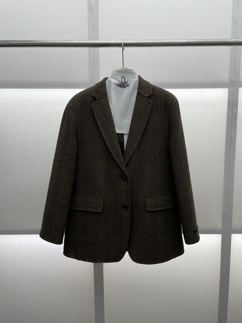MILUI東大門㊣代購女士新品25秋冬時尚真品人氣職業推薦夾克MILUI夾克圖色2