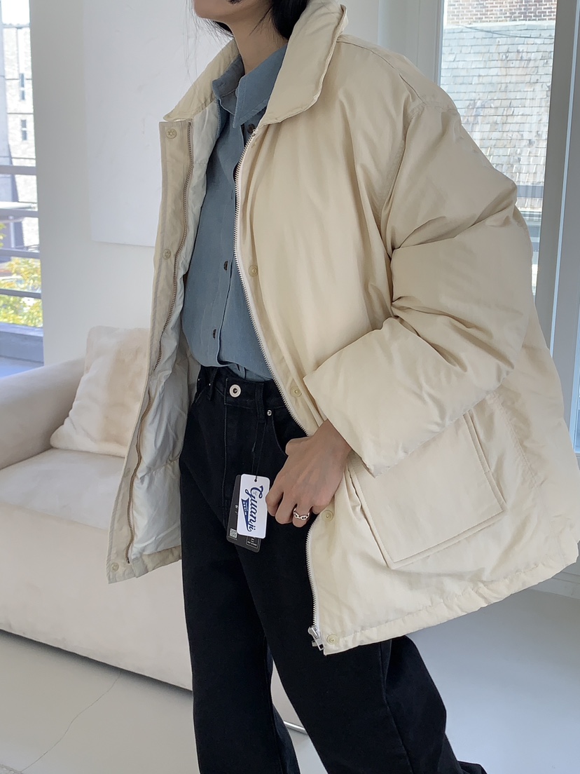 MILUI東大門㊣實拍女裝新品休閑人氣推薦真品時尚熱賣短款棉服MILUI短款棉服